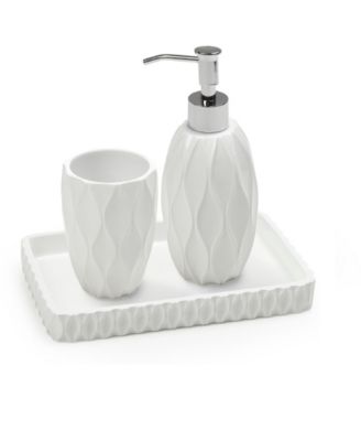 Wave 3-Pc. Bath Accessory Set