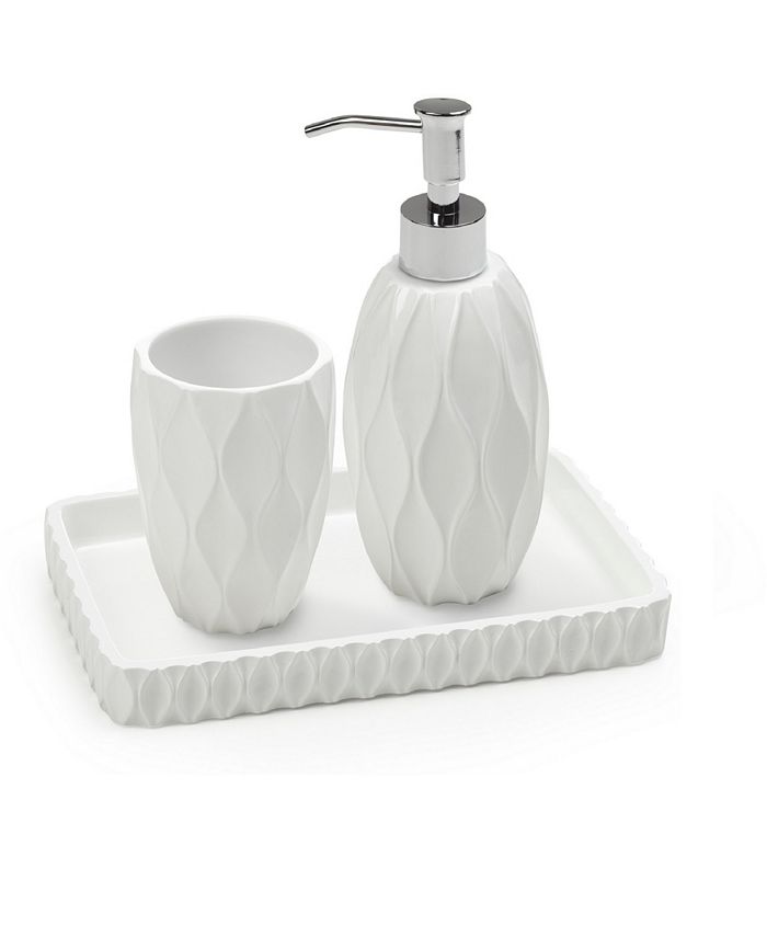 Roselli Trading Company Wave 3Pc. Bath Accessory Set Macy's