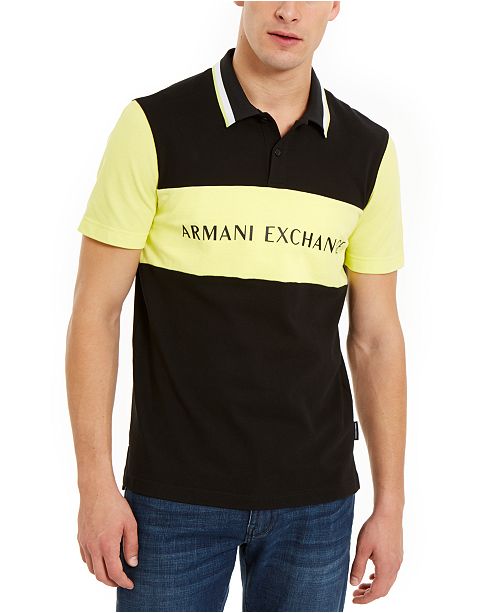 A X Armani Exchange Men S Hyperbright Regular Fit Colorblocked