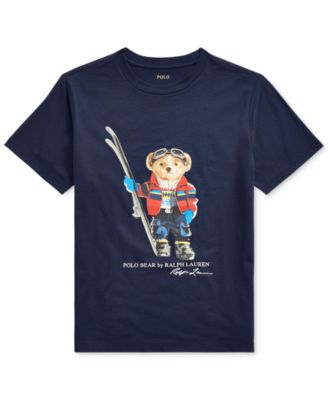 polo bear fishing t shirt