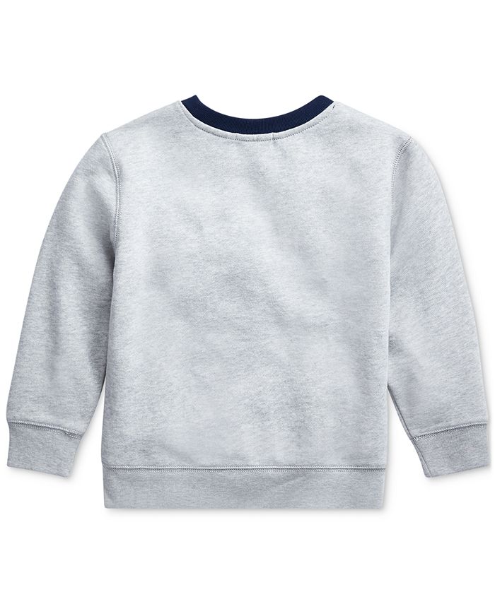 Polo Ralph Lauren Little Boys Ski Bear Fleece Sweatshirt - Macy's
