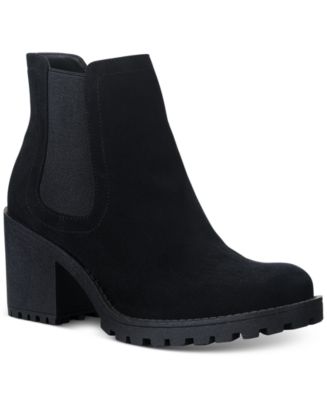 American Rag Women's Morghan Faux Suede Round Toe Booties Black Size 10 M