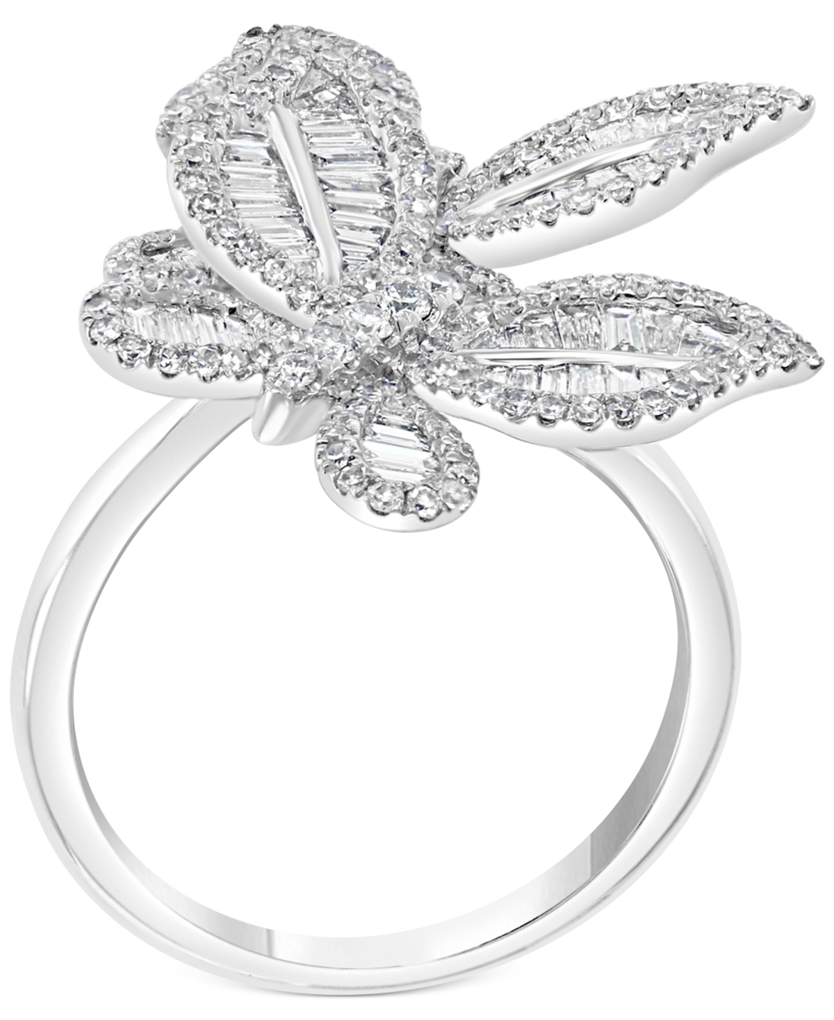 Effy Diamond Butterfly Statement Ring (1-3/8 ct. t.w.) in 14k- White Gold