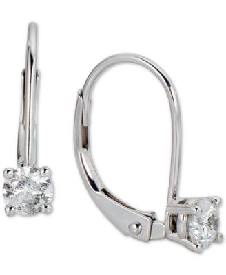 macy's diamond solitaire earrings