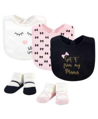 Treasure Cotton Bib & Sock Accessory Duo