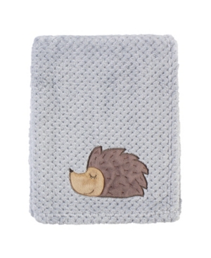 Hudson Baby Plush Waffle Blanket with Stripe