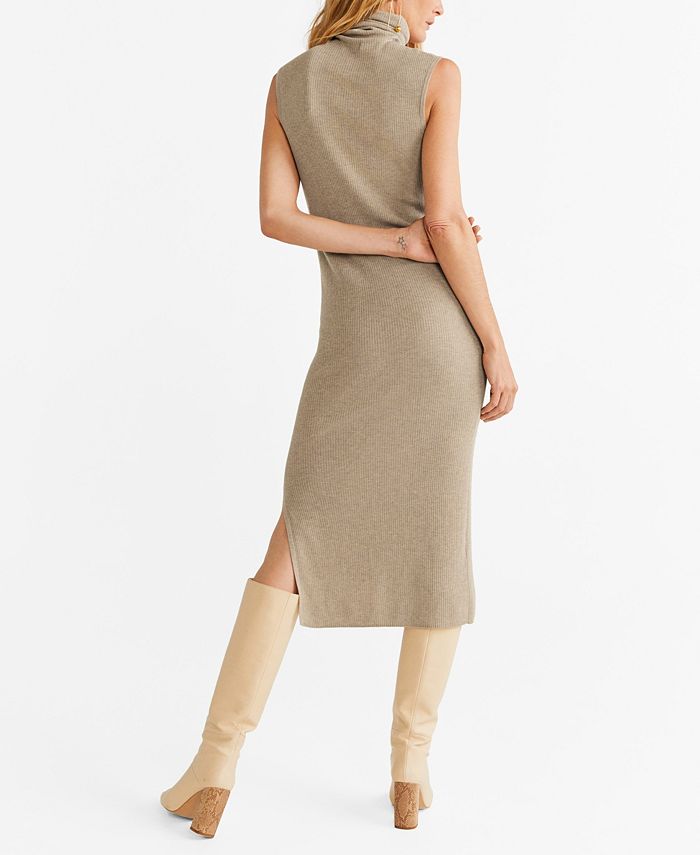 MANGO Ribbed Long Dress Macy's