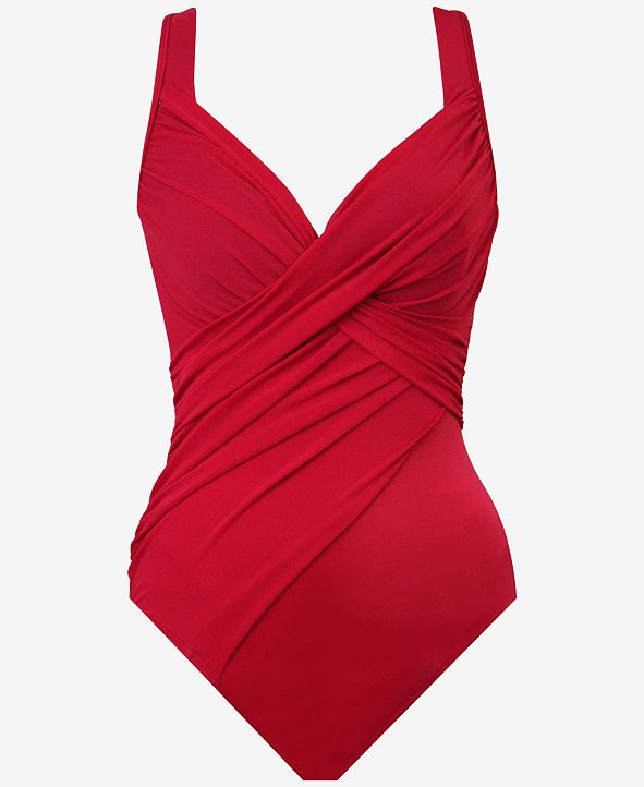 Miraclesuit Rock Solid Revele Twist Front Allover Slimming Underwire 