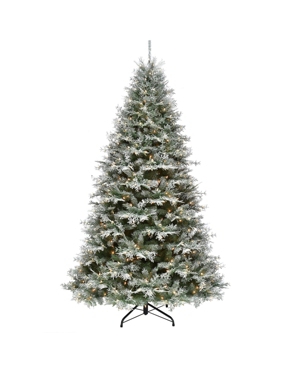 National Tree Company 75 ft Snowy Stonington Fir Tree with Dual Color Led Lights