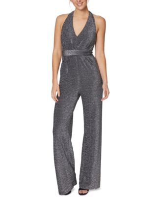 black shimmer jumpsuit