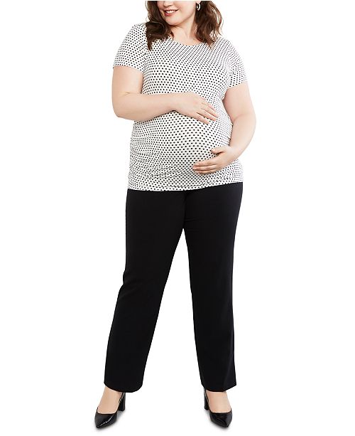 Motherhood Maternity Plus Size Petite Straight Leg Pants Reviews