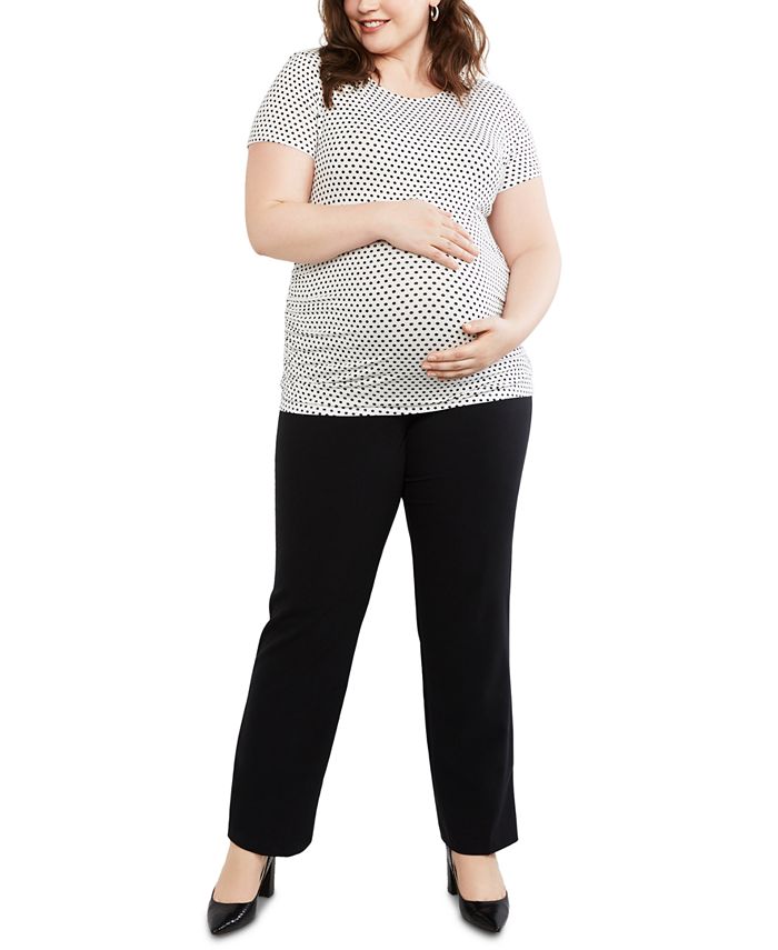 Motherhood Maternity Plus Size Petite StraightLeg Pants Macy's
