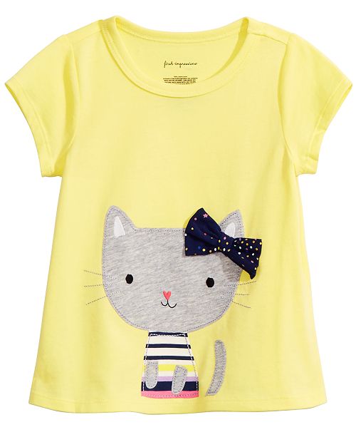 Toddler Girls Striped Cat T Shirt Created For Macy S