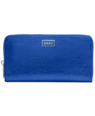 dkny blue wallet