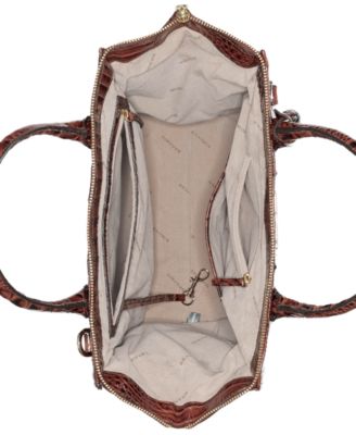 Caroline Melbourne Embossed Leather Satchel