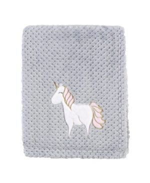 Hudson Baby Plush Waffle Blanket with Stripe