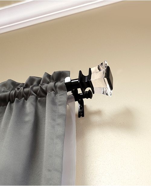 Lumino Alice Acrylic 1 Double Drapery Rod And Hardware Set 42