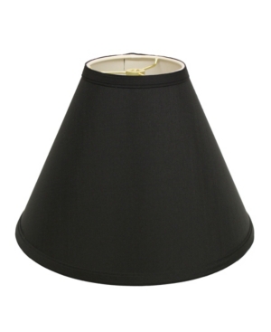 Macy's Cloth & Wire Slant Deep Cone Hardback Lampshade With Washer Fitter In Black