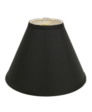 Shop Macy's Cloth&wire Slant Deep Cone Hardback Lampshade With Washer Fitter In Black