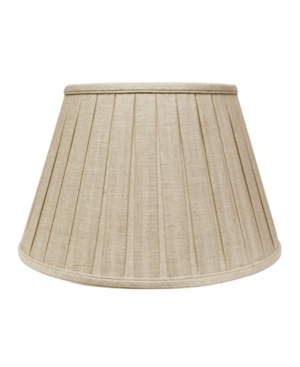 Macy's Cloth&wire Slant Linen Box Pleat Softback Lampshade With Washer Fitter In Beige