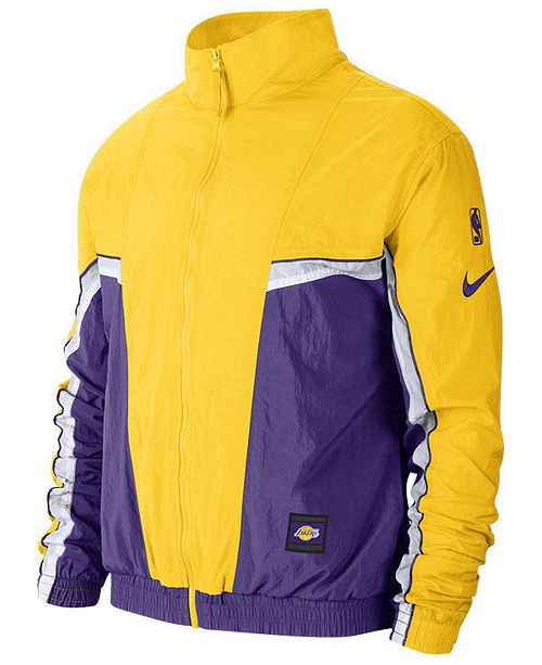 Nike Men S Los Angeles Lakers Courtside Tracksuit Jacket Reviews Sports Fan Shop By Lids Men Macy S