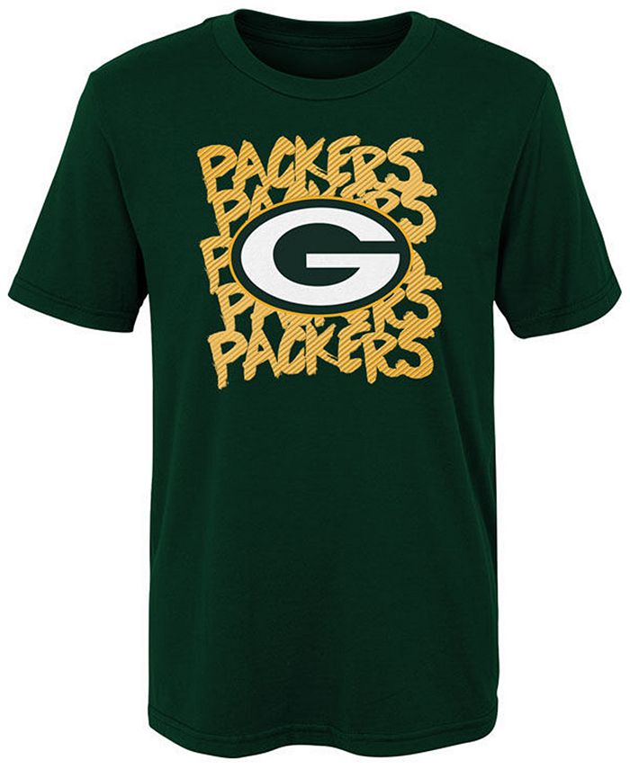 Outerstuff Little Boys Green Bay Packers Graph Repeat T-Shirt - Macy's