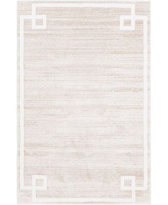 Lenox Hill Uptown Jzu005 Beige 4' x 6' Area Rug