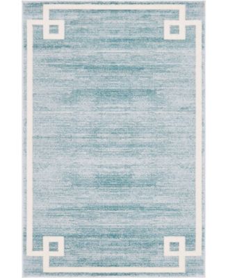 Lenox Hill Uptown Jzu005 Turquoise 4' x 6' Area Rug