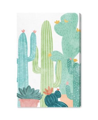 Cactus All Around Canvas Art, 24" x 36"