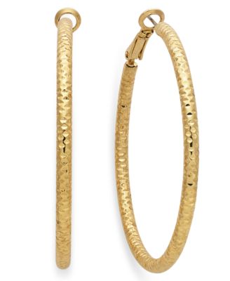 Thalia Sodi - Large Textured Hoop Earrings