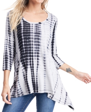 image of Fever Tie Dye 3/4 Sleeve T-Shirt