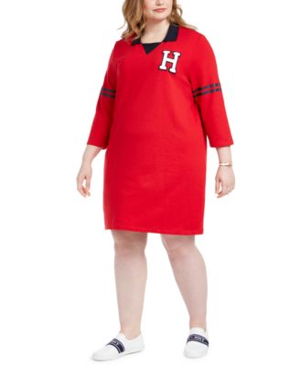 Tommy Hilfiger - Plus Size Contrast-Trim Dress