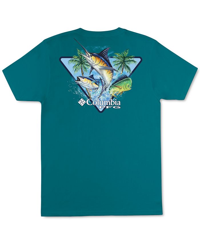 Columbia Men's Huffle PFG Fish Triangle Logo Graphic T-Shirt - Macy's
