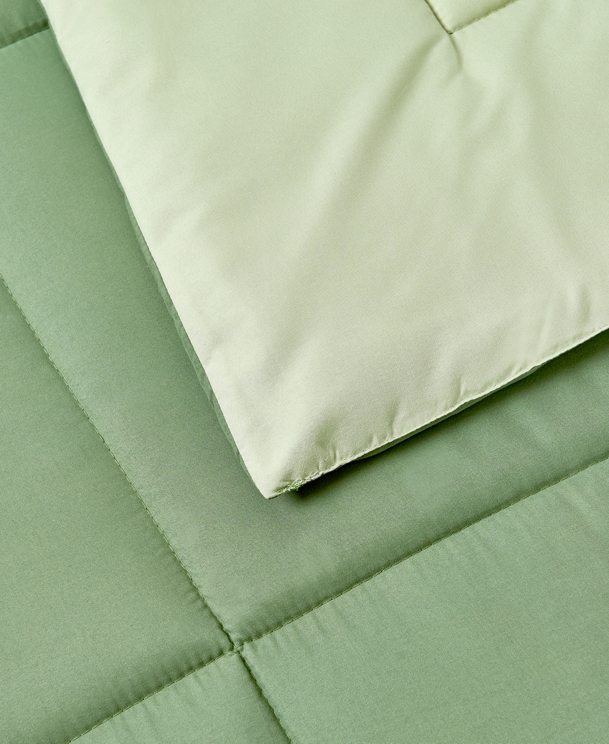 Royal Luxe Reversible Down Alternative Comforter, Twin, Exclusively At Macy's In Olive,sage
