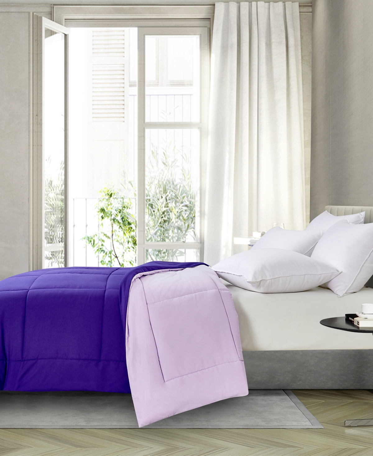 Royal Luxe Reversible Down Alternative Comforter, King, Exclusively At Macy's