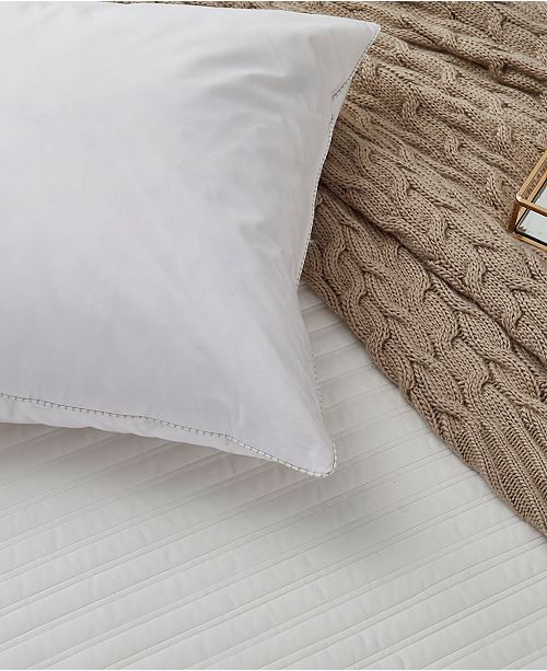Blue Ridge 240 Thread Count 100 Cotton White Goose Feather Down Pillow Reviews Pillows Bed Bath Macy S