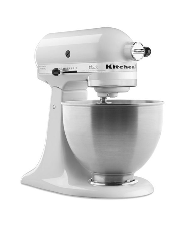 KitchenAid K45SSWH Classic 4.5-Qt. Stand Mixer & Reviews