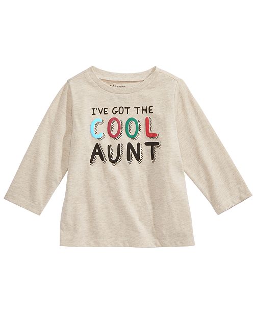 First Impressions Baby Boys Cool Aunt Print T Shirt Created For