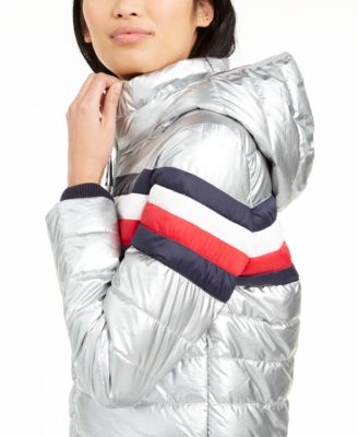 silver tommy hilfiger coat