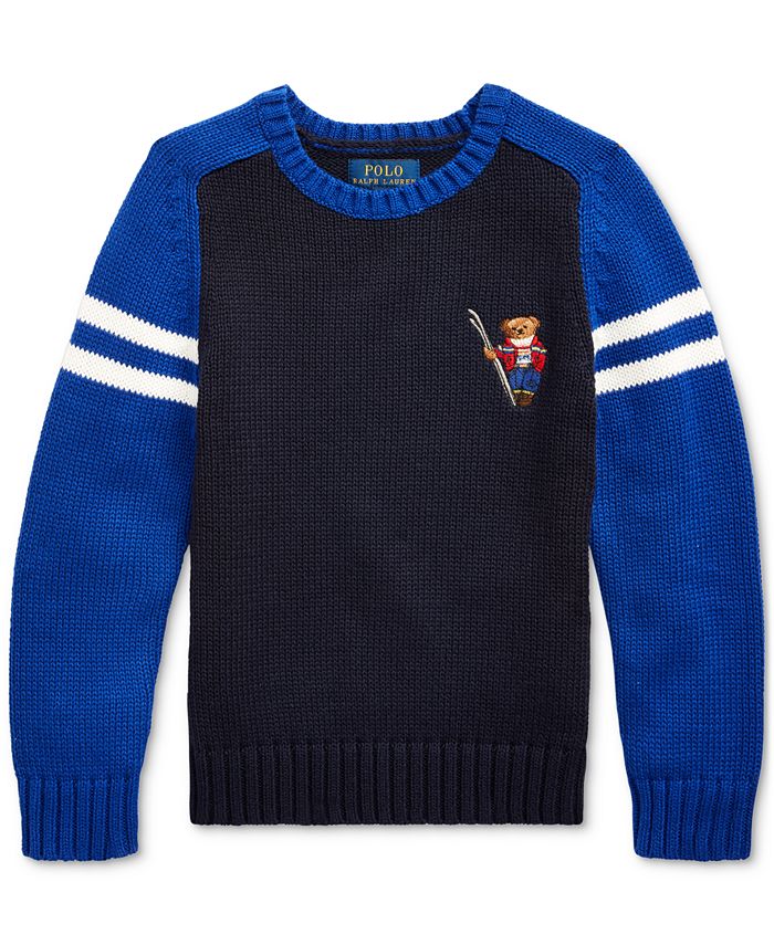 Polo Ralph Lauren Toddler Boys Ski Bear Cotton Sweater, Created for