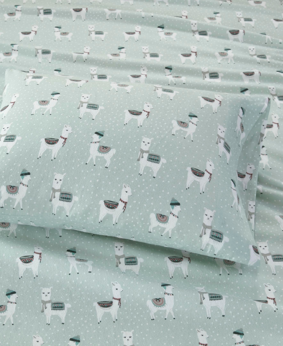 True North by Sleep Philosophy Novelty Printed Cotton Flannel 4-Pc. Sheet Set,