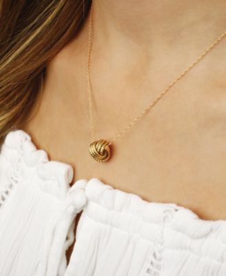 macy's love knot necklace