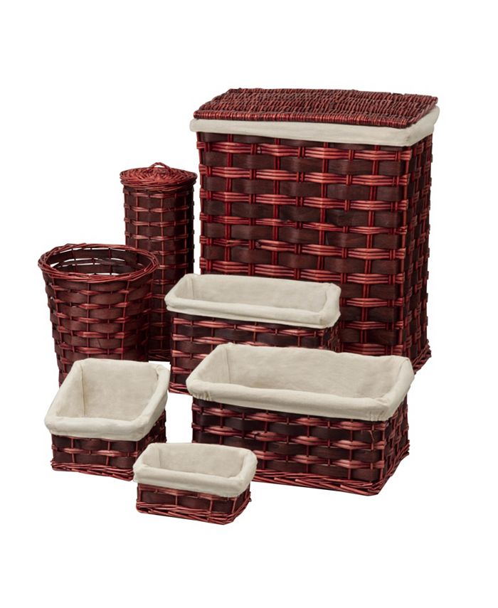 Honey Can Do 7Piece Wicker Hamper & Basket Set Macy's