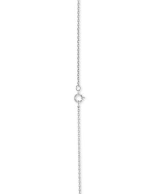 2-Pc. Set Sapphire (1-1/3 ct. t.w.) & Diamond (1/20 ct. t.w.) Pendant Necklace & Matching Drop Earrings in Sterling Silver (Also in Emerald)