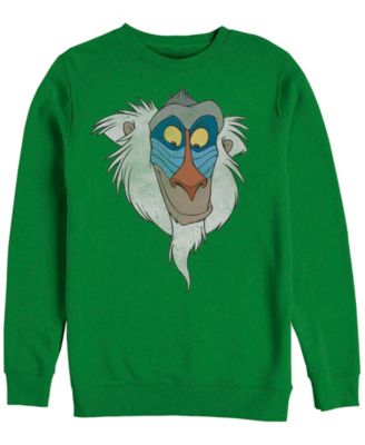 Disney Men's Lion King Rafiki Big Face, Crewneck Fleece