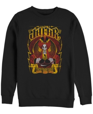 Disney Men's Aladdin Jafar Make Your Wish Crewneck Fleece