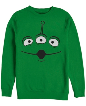 Disney Pixar Men's Toy Story Aliens Face Halloween Crewneck Fleece