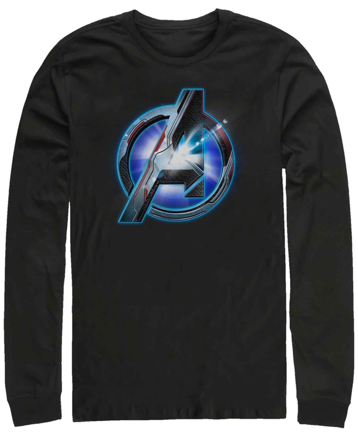 Мужская футболка Fifth Sun Marvel Avengers Endgame Bright Light Logo, Long Sleeve, цвет: Чёрный — фото 1