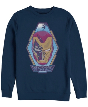 Marvel Men's Iron Man the End Short Crewneck Fleece