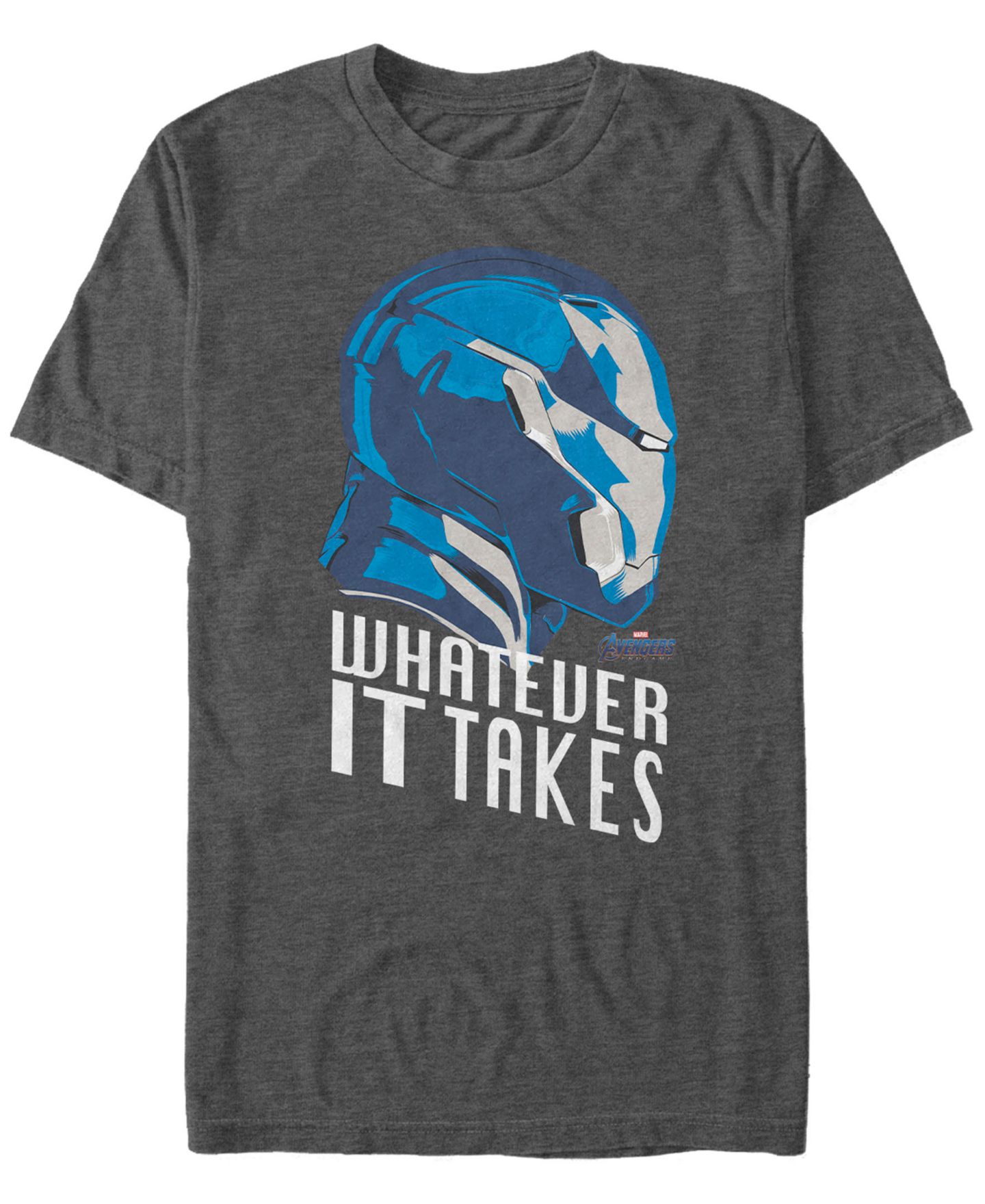 Мужская футболка Fifth Sun Marvel Avengers Endgame Iron Man Whatever It Takes Short Sleeve, цвет: Угольный — фото 1
